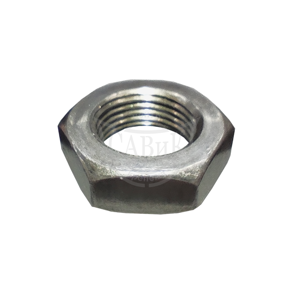 Фото Гайка DIN 439 6-гр низ. (мелк/рез) без покр.  М18х1.5