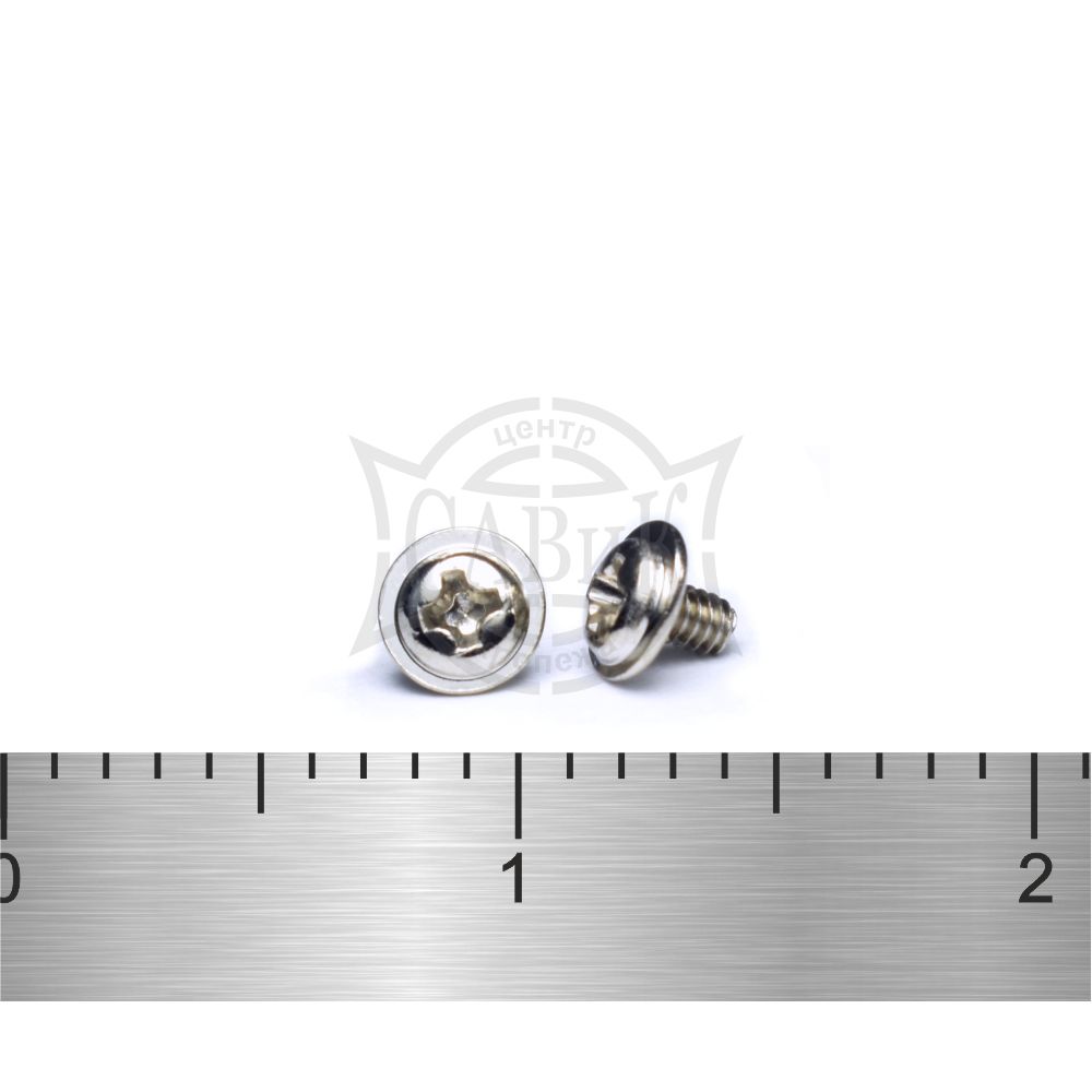 Фото Винт DIN 967 KOMBI А2 микро 2х0.4х6