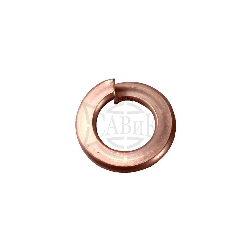Фото Шайба DIN 127 гроверная МЕДЬ М 4