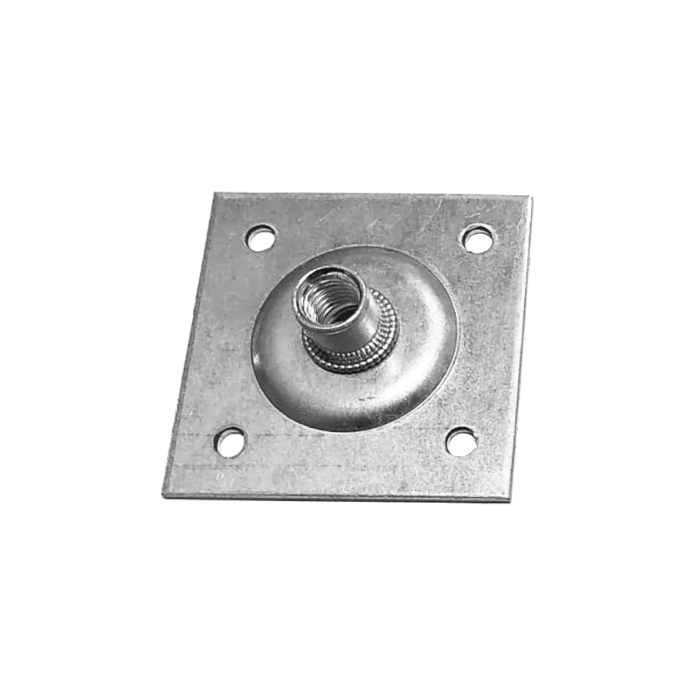 Пластина опорная с 1 отв. М12 60х60х6,0 мм 