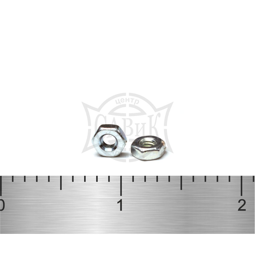 Фото Гайка Din 934 6-гр. Zn М2х0.4 микро