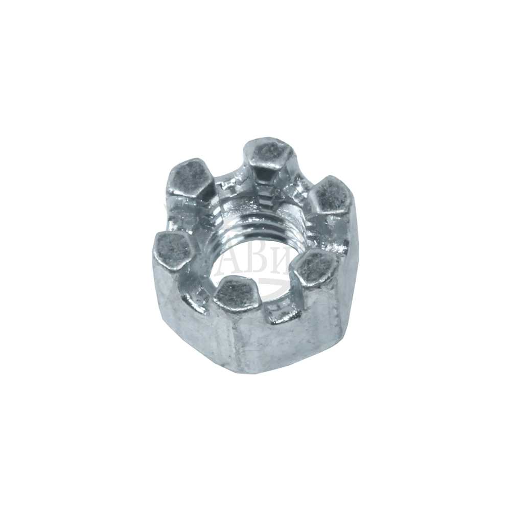 Фото Гайка DIN 935 корончатая М 8х1.25 (1кг=136,1 шт)