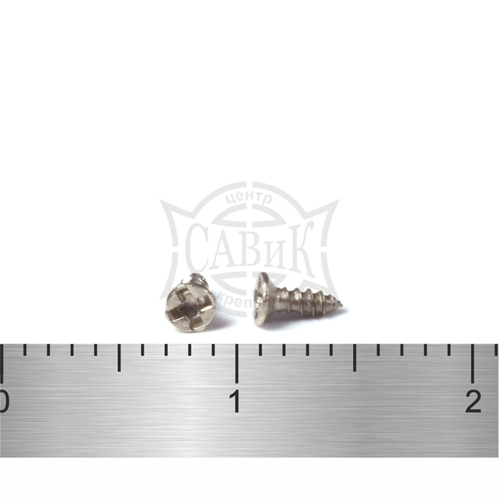 Фото Шуруп Din 7982 потай А2 микро острый 1,4х5