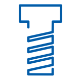 DIN 32501 Шпилька резьбовая приварная М5х15 Омедненная 