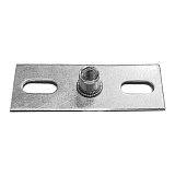 Пластина опорная облегч. 60х60х2,0 мм  гайка М10 