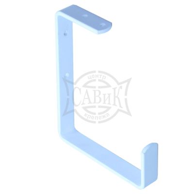 Держатель унив.потол.  80х130х20х50х40х4 мм белый 