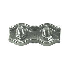 ЗАЖИМЫ ART8284 ДЛЯ СТАЛЬНЫХ КАНАТОВ ДВОЙНЫЕ DUPLEX А4