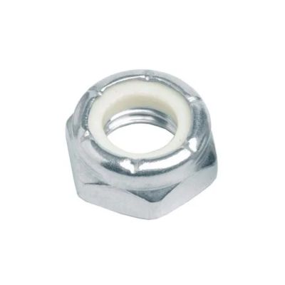 Гайка DIN 985 с нейл. вст. UNC NTE кл.пр.5  1/2-13 (12,7мм) оц. низкая