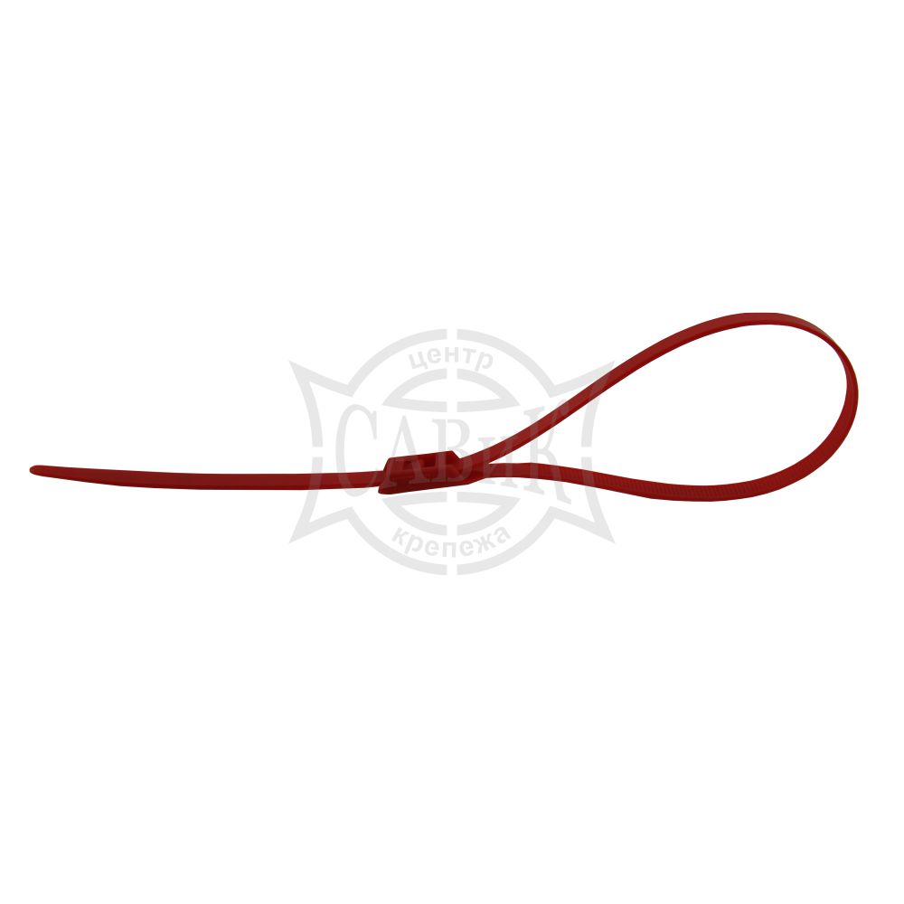 Стяжка кабельная нейлоновая разъемная с гор.замком КСГ 8х400 (красная)